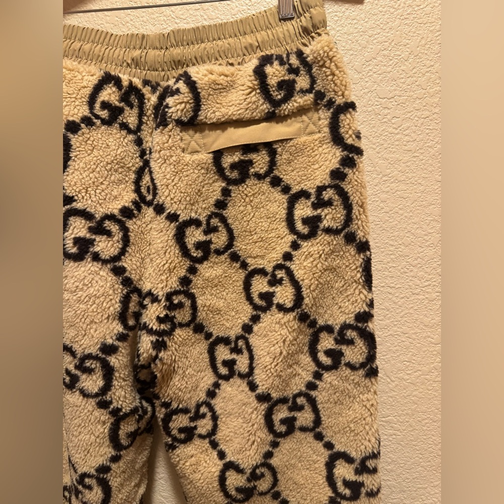 New Authentic Gucci GG Supreme Jumbo Logo Wool Sweatpants Size XXL - Picture 11 of 15
